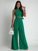 2-piece set, wide pants and green blouse AZRHP3868